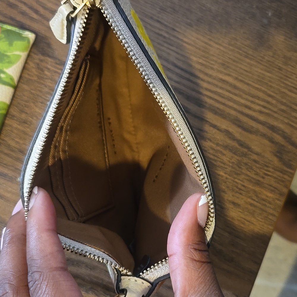 Coach Floral Print Wristlet - Picture 2 of 4